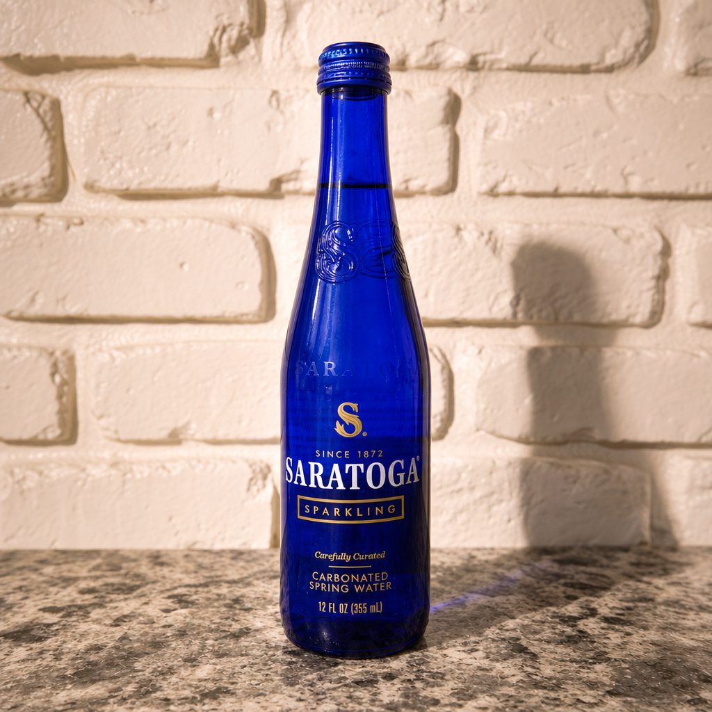 Saratoga Sparkling Water.