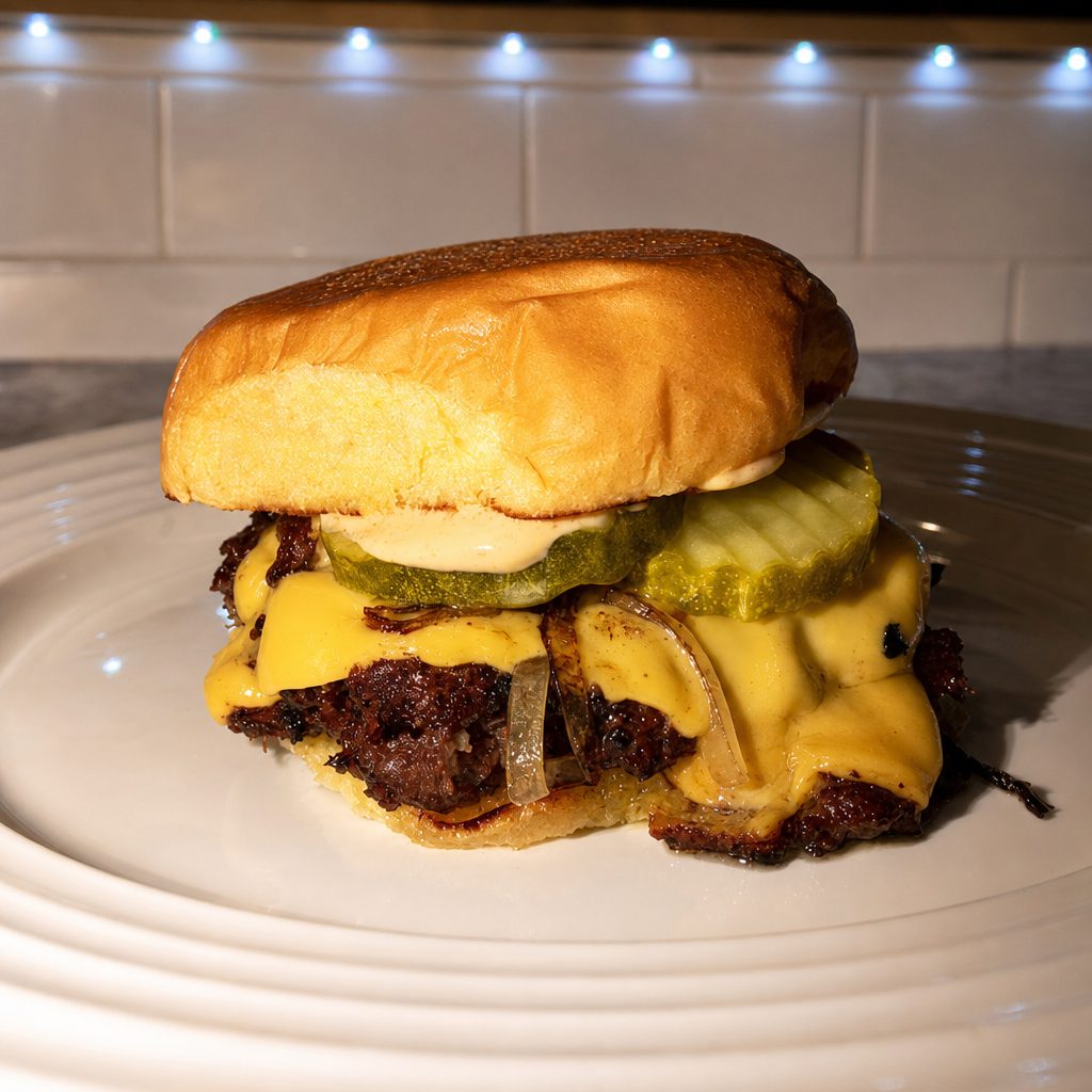 Single Classic Wagyu Smash Burger.
